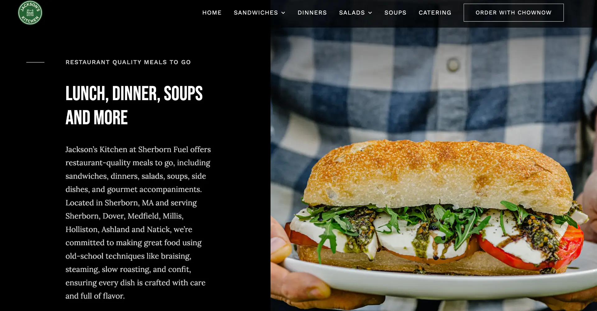 Jackson's Kitchen at Sherborn Fuel — Restaurant-quality meals to go in Sherborn, MA