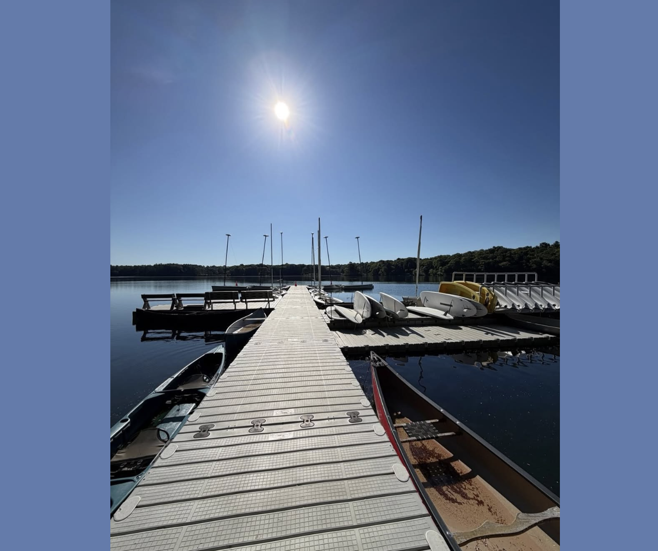 Sherborn Yacht Club dock on Farm Pond